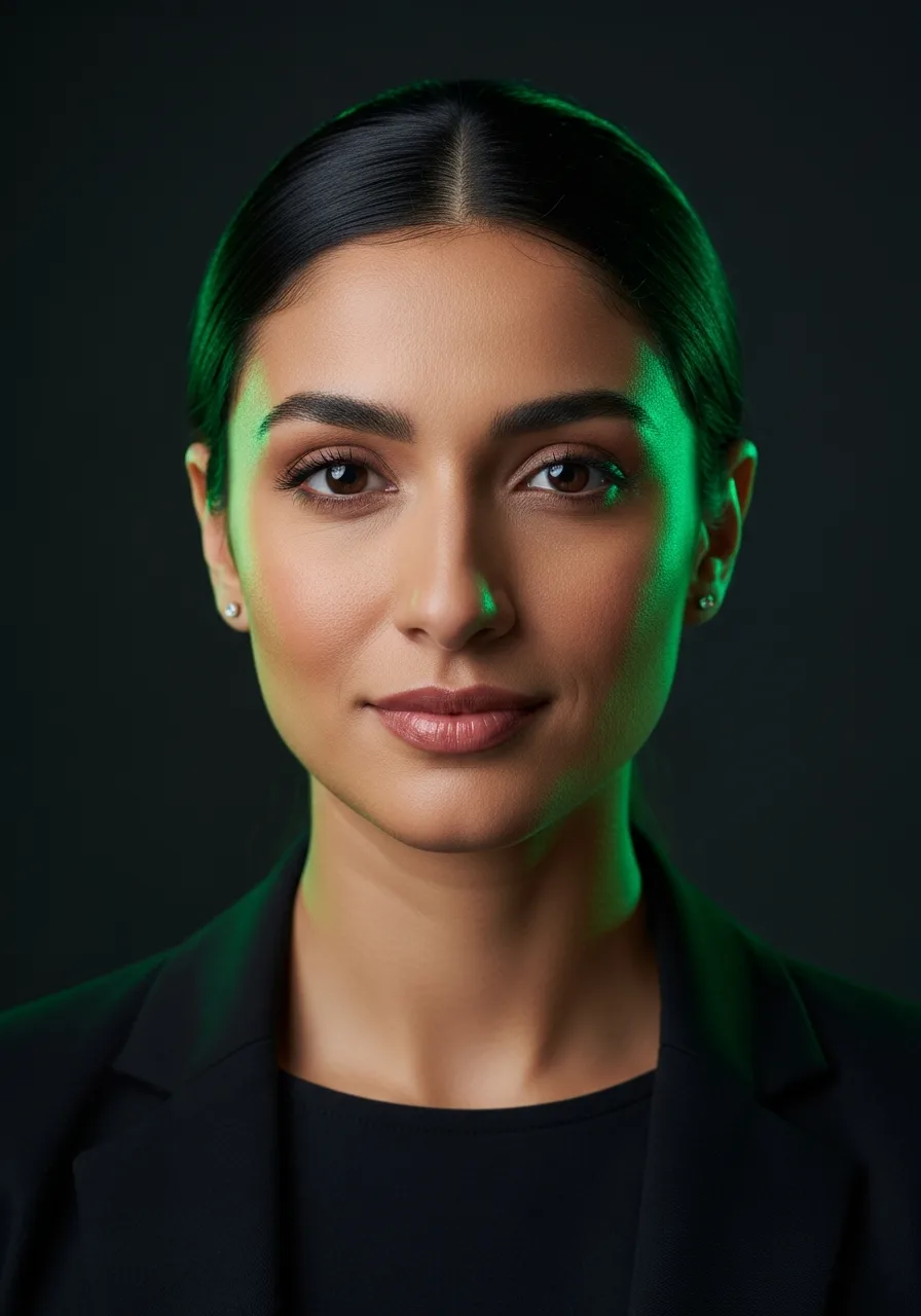 Portrait of Nadia, Forecast Analyst AI specialist on the Eve CXO team