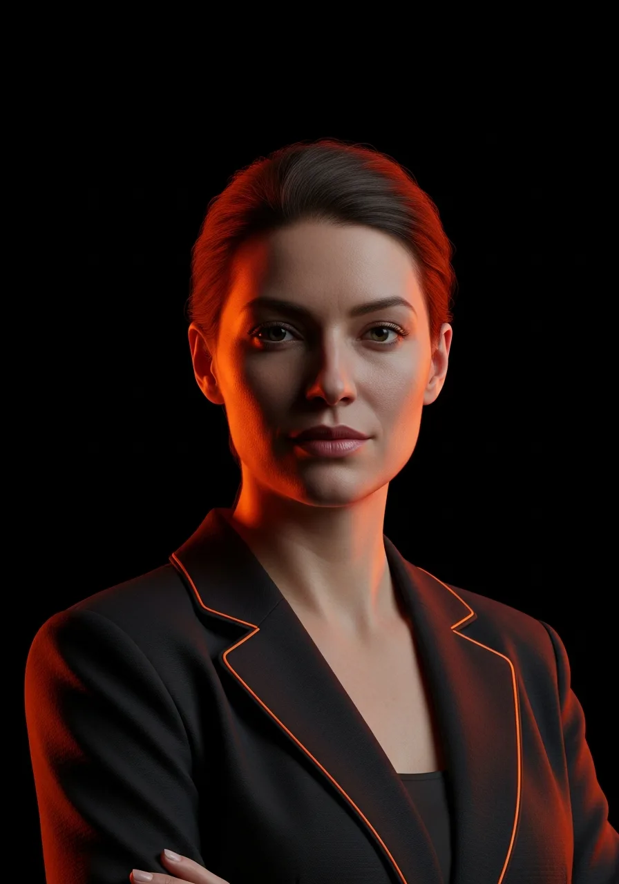 Portrait of Harper, Distribution Manager AI specialist on the Eve CXO team