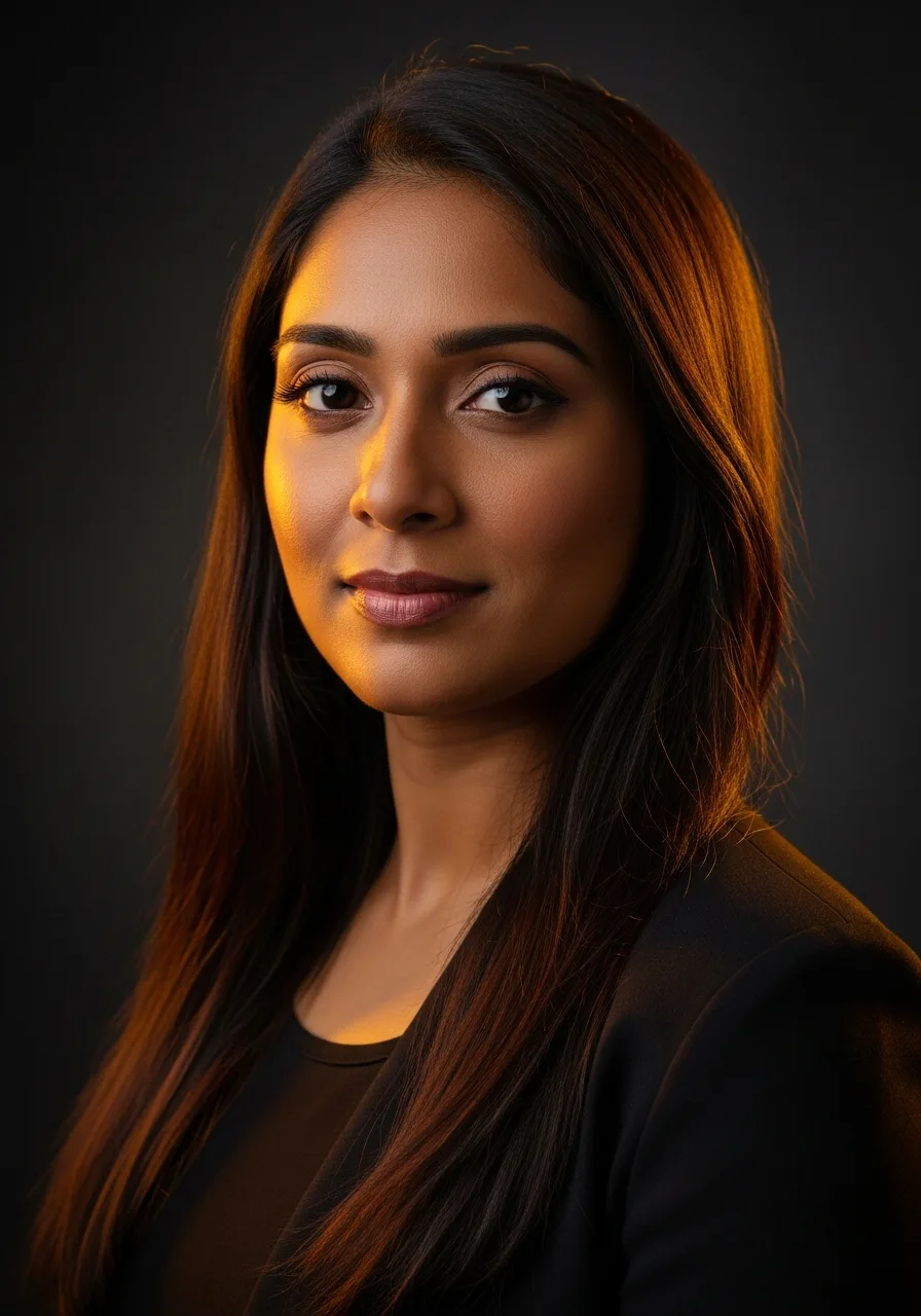 Portrait of Priya, Proposal & Quote AI specialist on the Eve CXO team