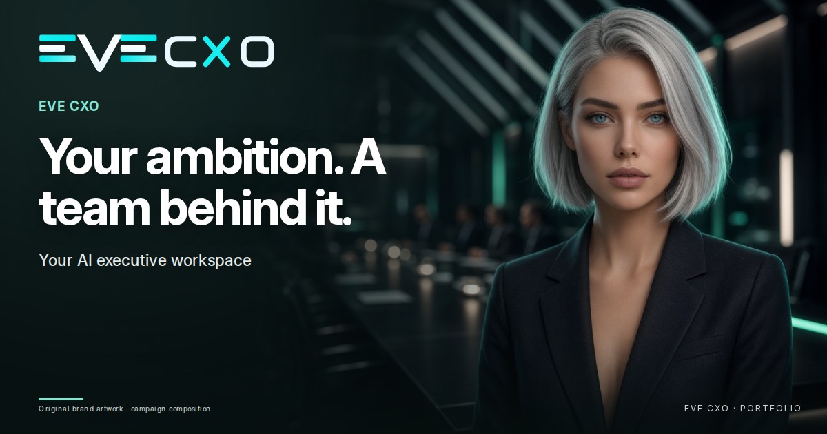 EVE CXO — Your ambition. A team behind it. Your AI executive workspace.