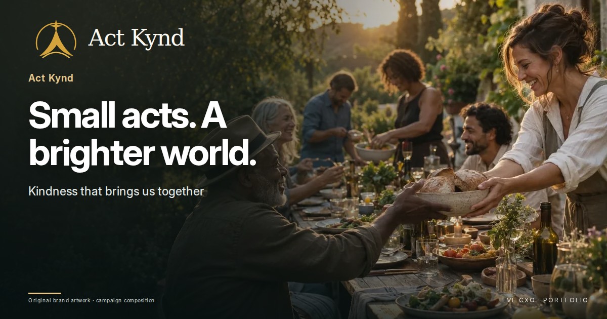 Act Kynd — Small acts. A brighter world. Kindness that brings us together.